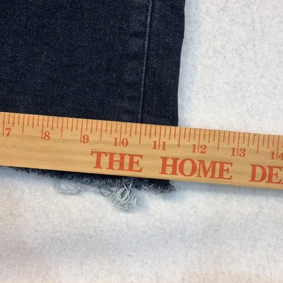 Jessica Simpson Daisy Flare Blue Denim Jeans Womens Size 12 Stretch Raw Hem Y2K - Picture 6 of 16